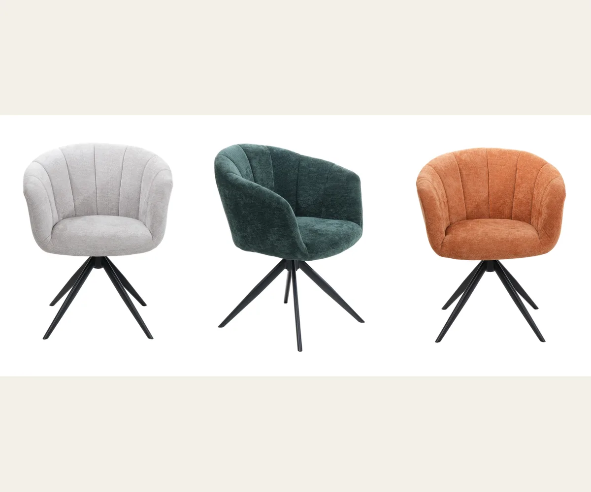 Quilted Swivel Chair, model E25008